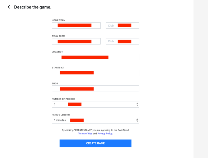 creating game 